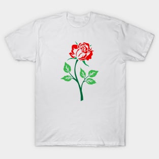 Lovely Flower Design T-Shirt